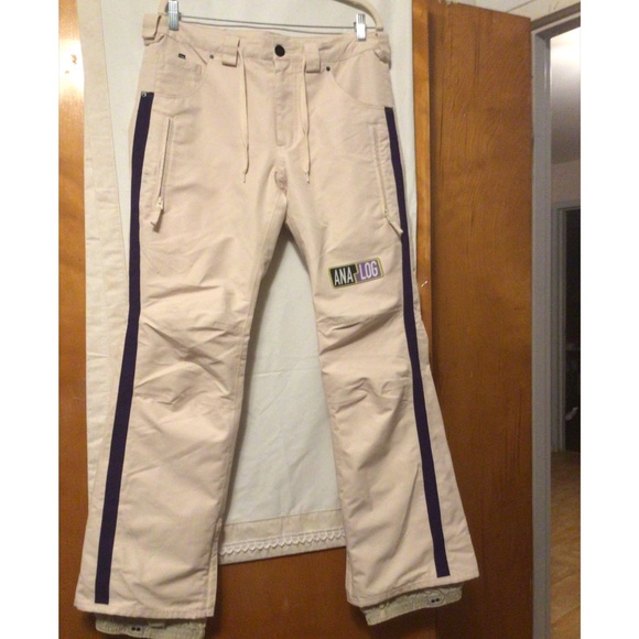 ANALOG SKI PANTS WITH ZIP OPENING AT THE ANKLE SZ L - Picture 1 of 10